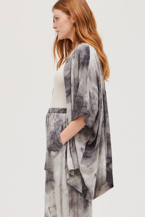 GRADE & GATHER LILY TIE DYE KIMONO