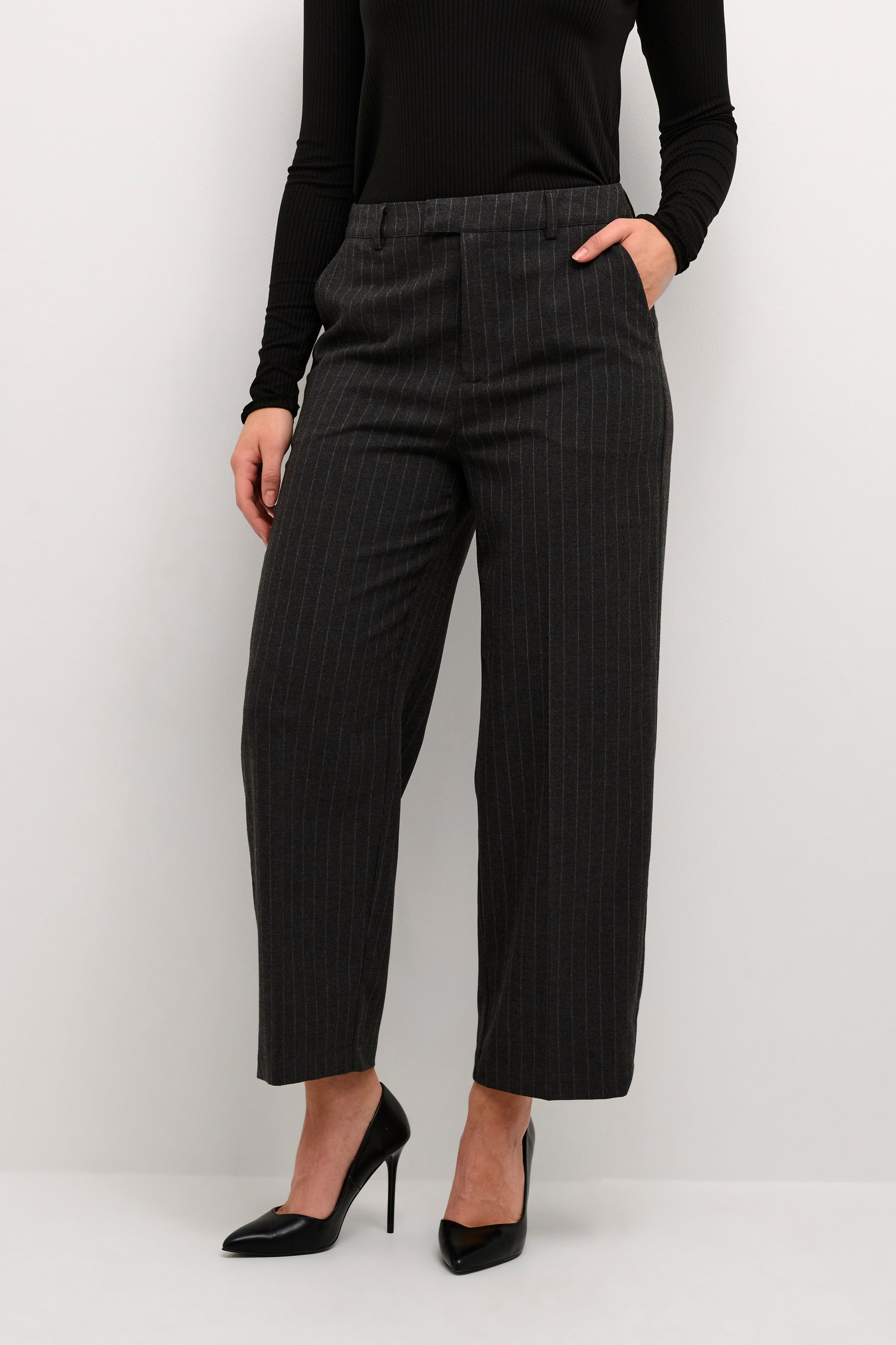 KAFFE KATYA WIDE PANT CROPPED