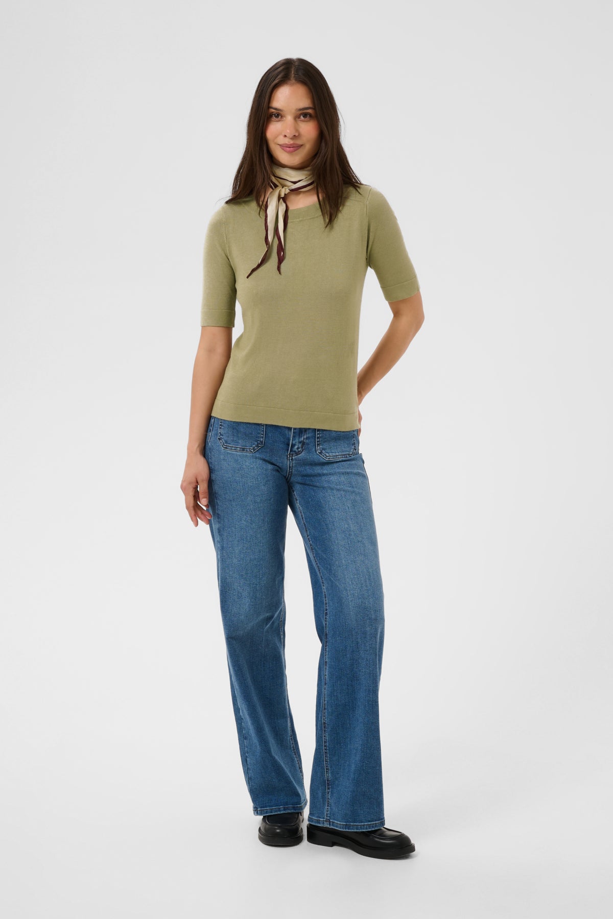 KAFFE KALIZZA BOATNECK SWEATER