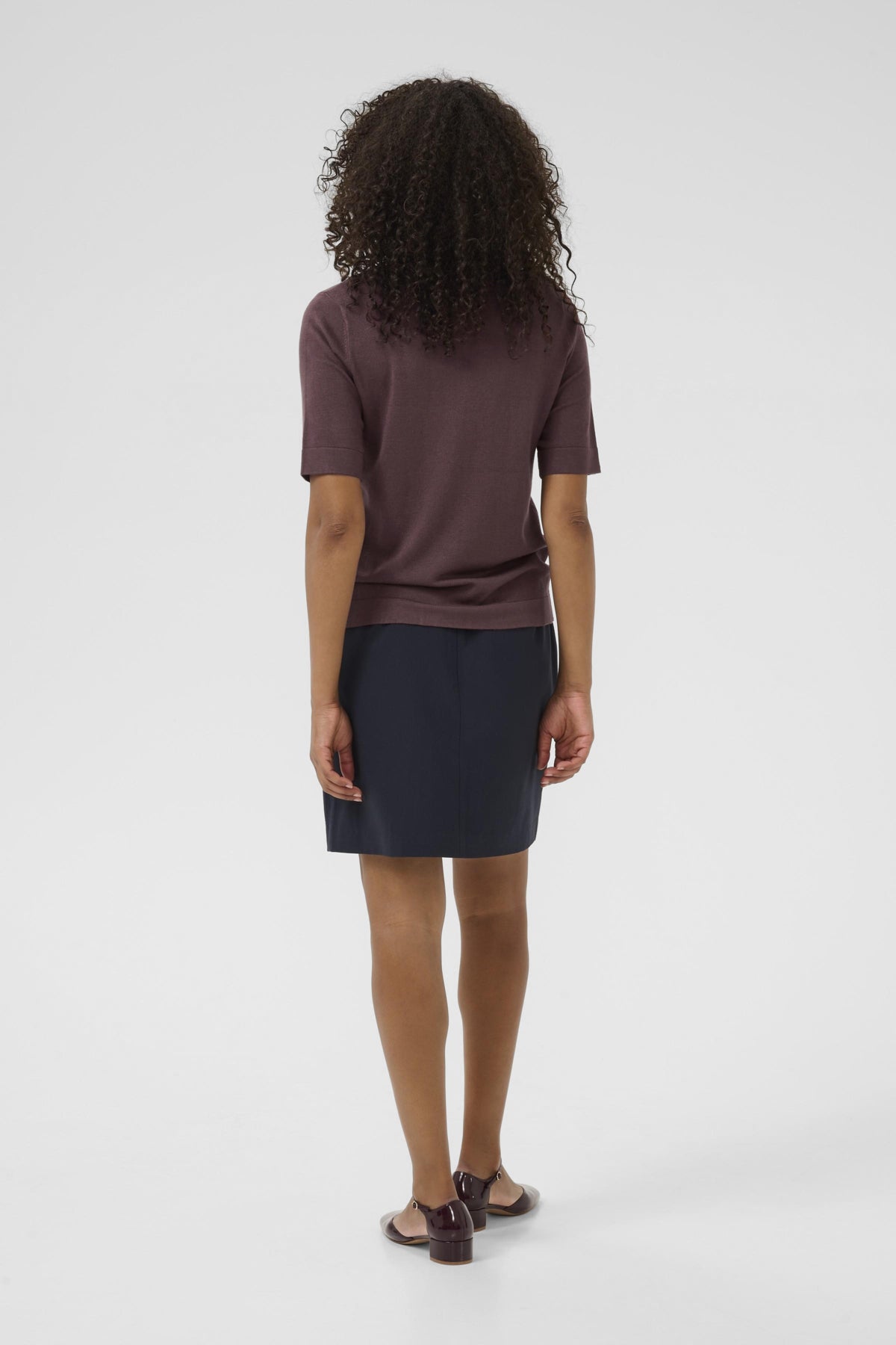 KAFFE KALIZZA BOATNECK SOLID PULLOVER