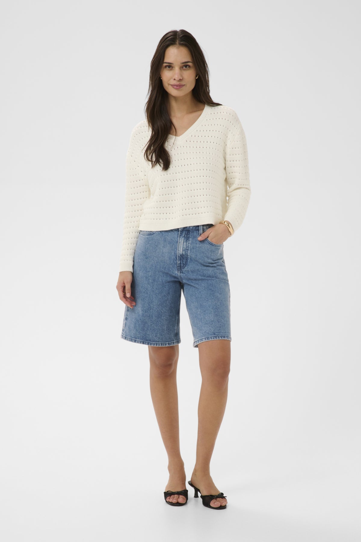 KAFFE KAVALLIS DENIM SHORTS