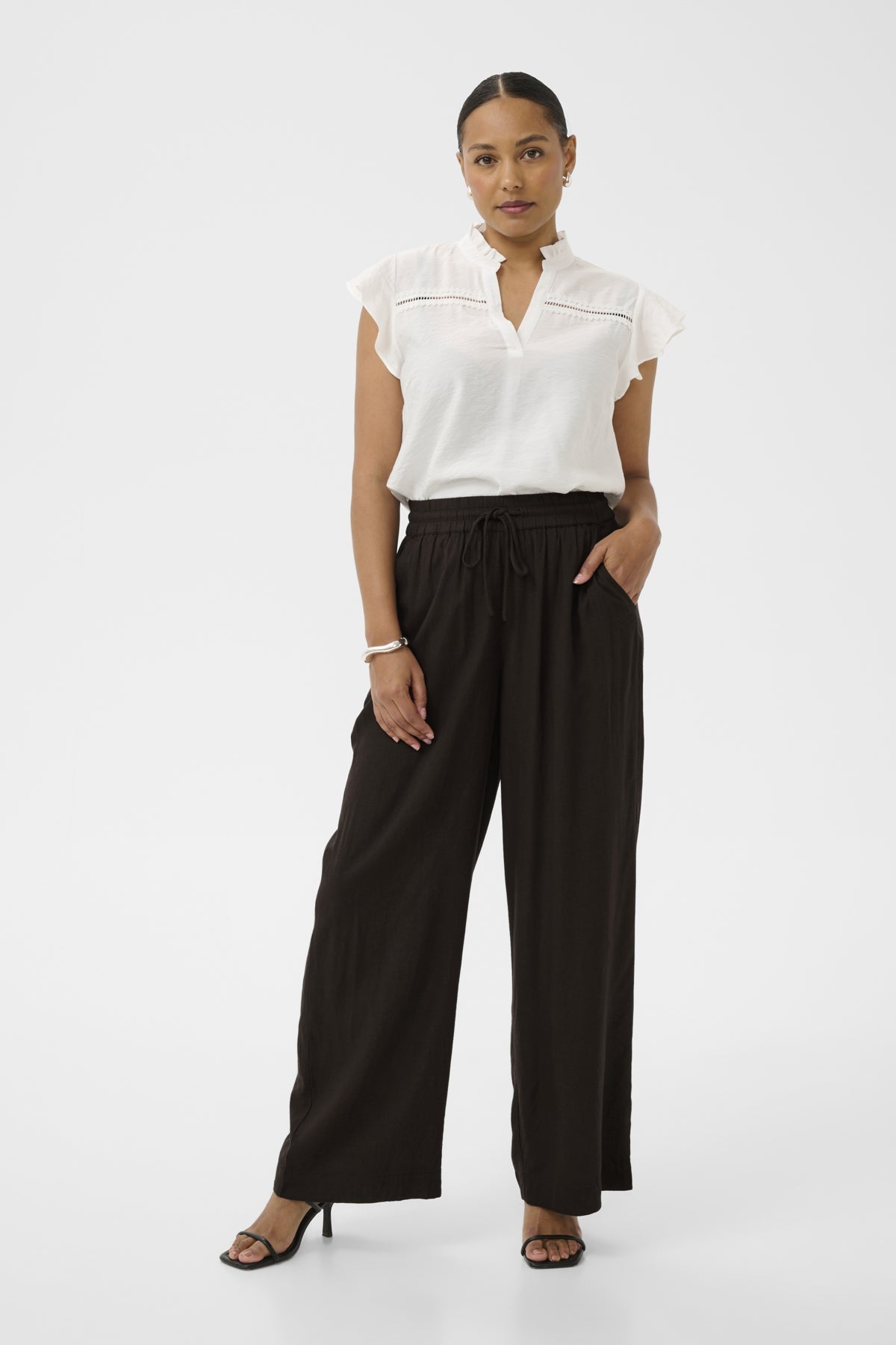 KAFFE KAMILIA WIDE LEG PANTS