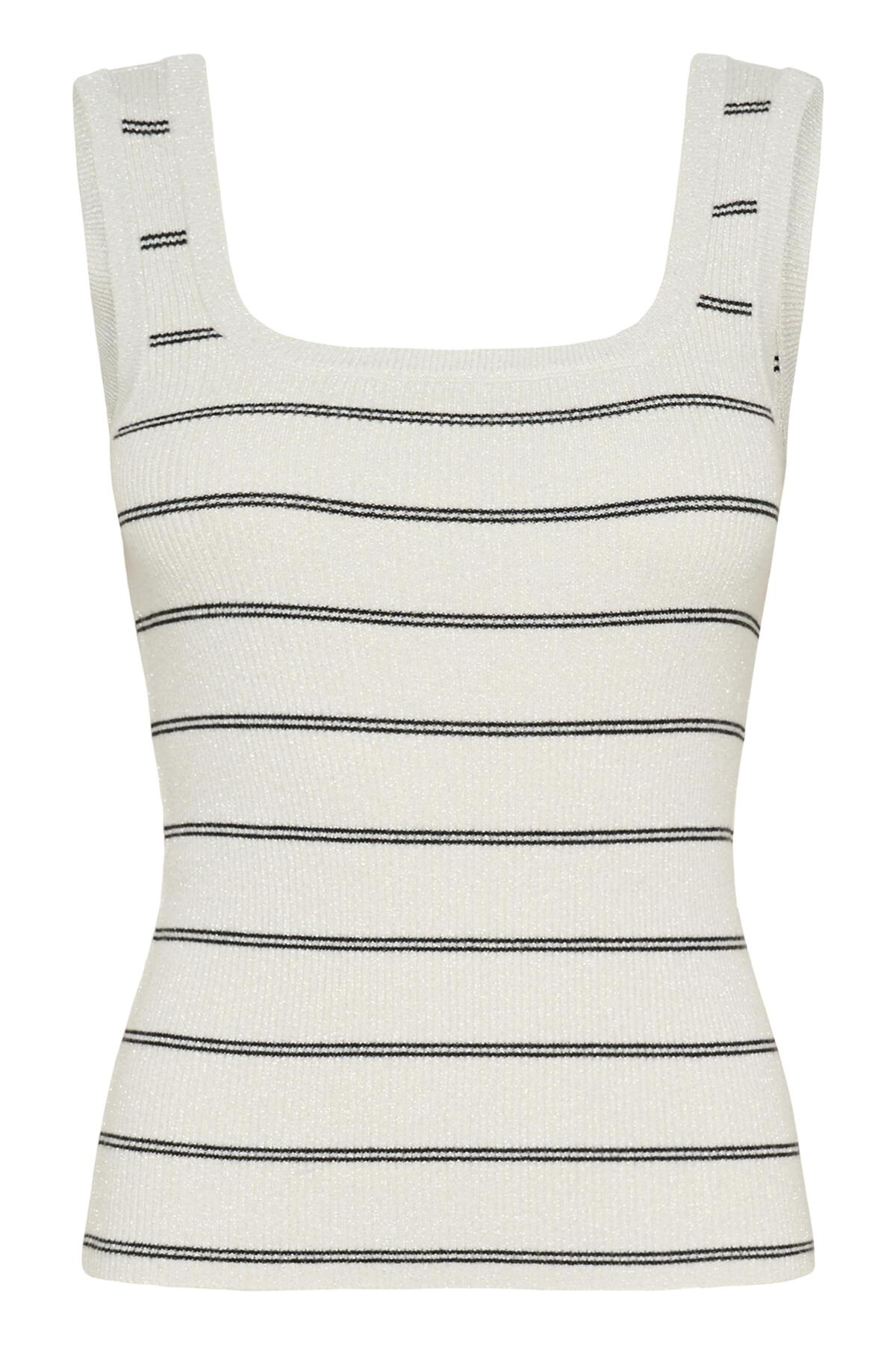 KAFFE KAMORITA KNIT SQAURE NECK TANK TOP
