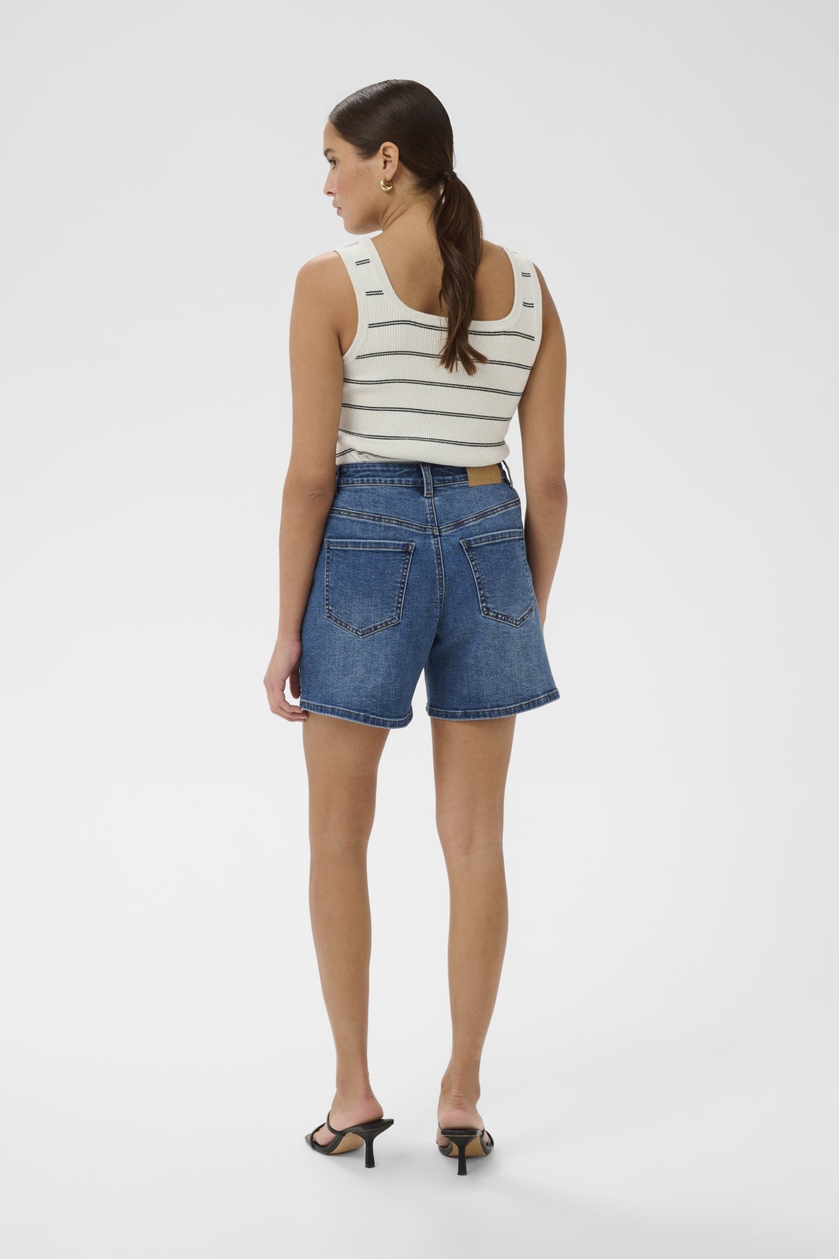 KAFFE KAMORITA KNIT SQAURE NECK TANK TOP