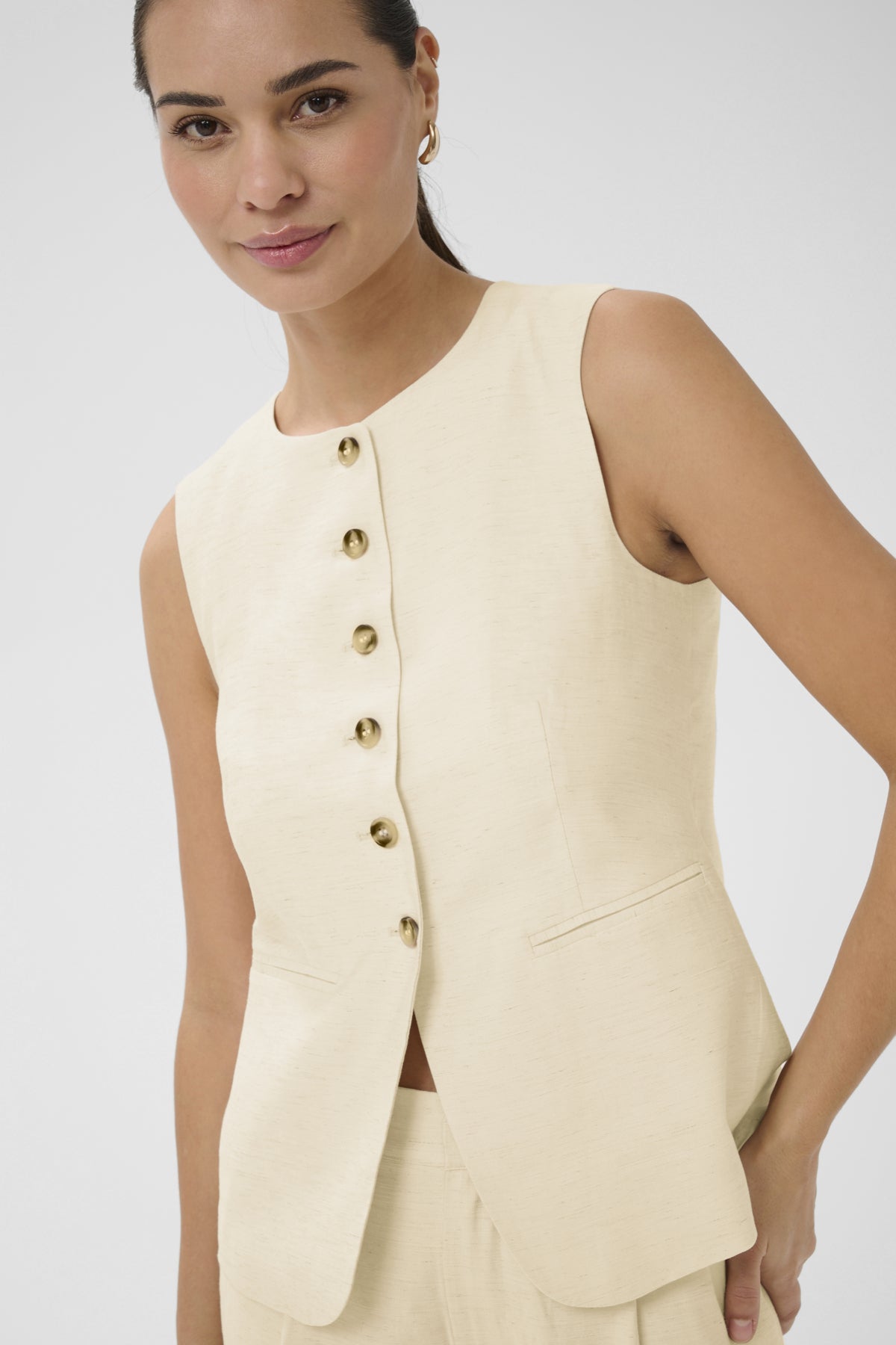 KAFFE KAANETTA WAIST COAT VEST