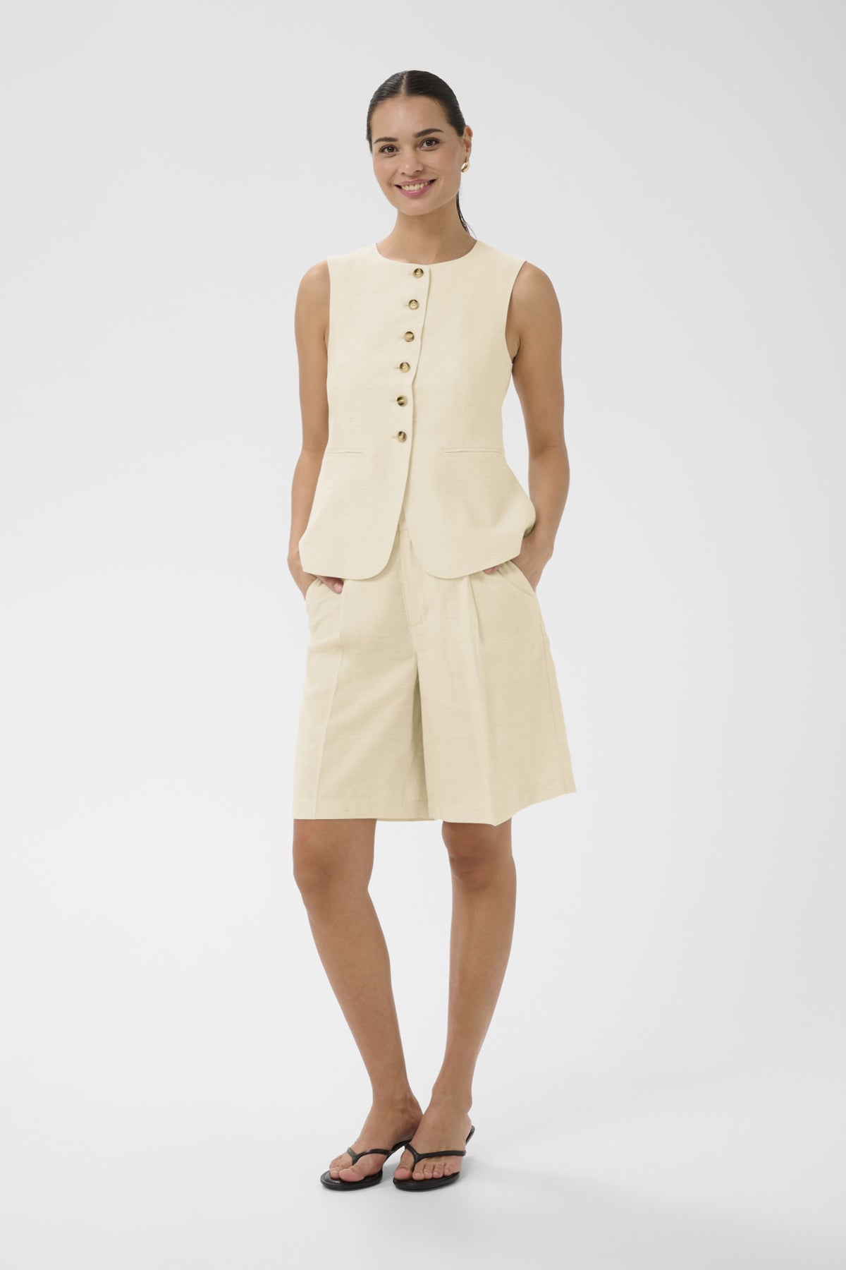KAFFE KAANETTA WAIST COAT VEST