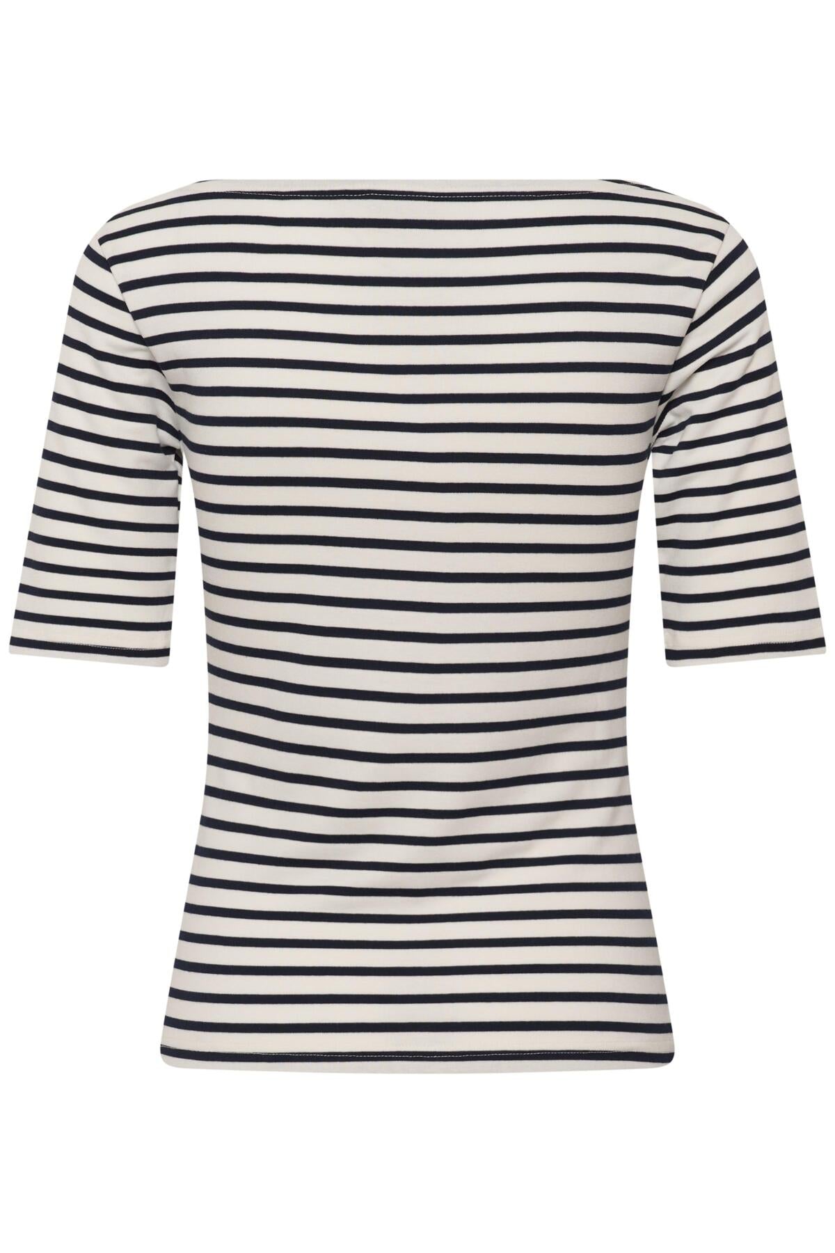 KAFFE KALIDDY HALF SLEEVE BOATNECK TOP