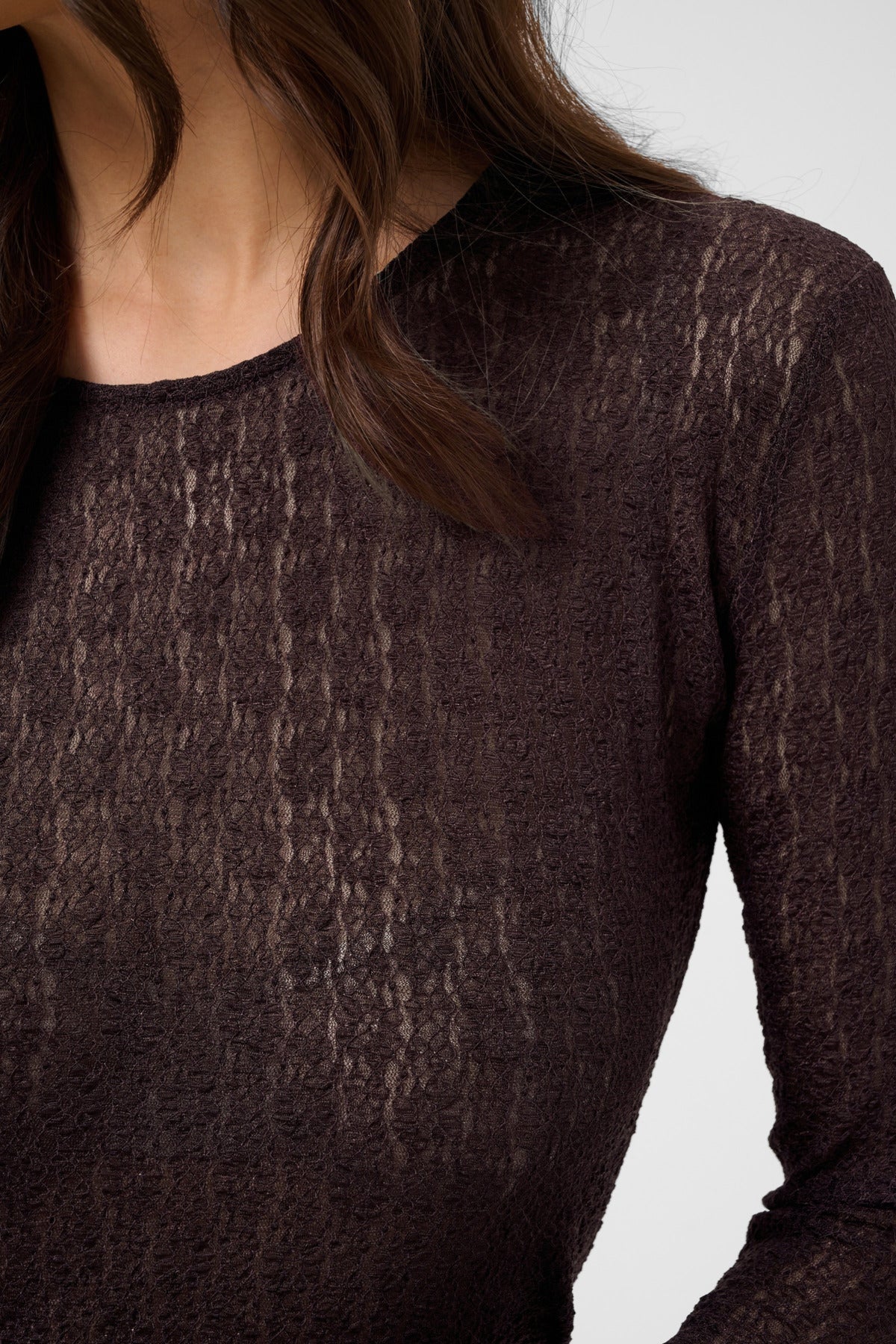 KAFFE KAALLISON SHEER SHIRT