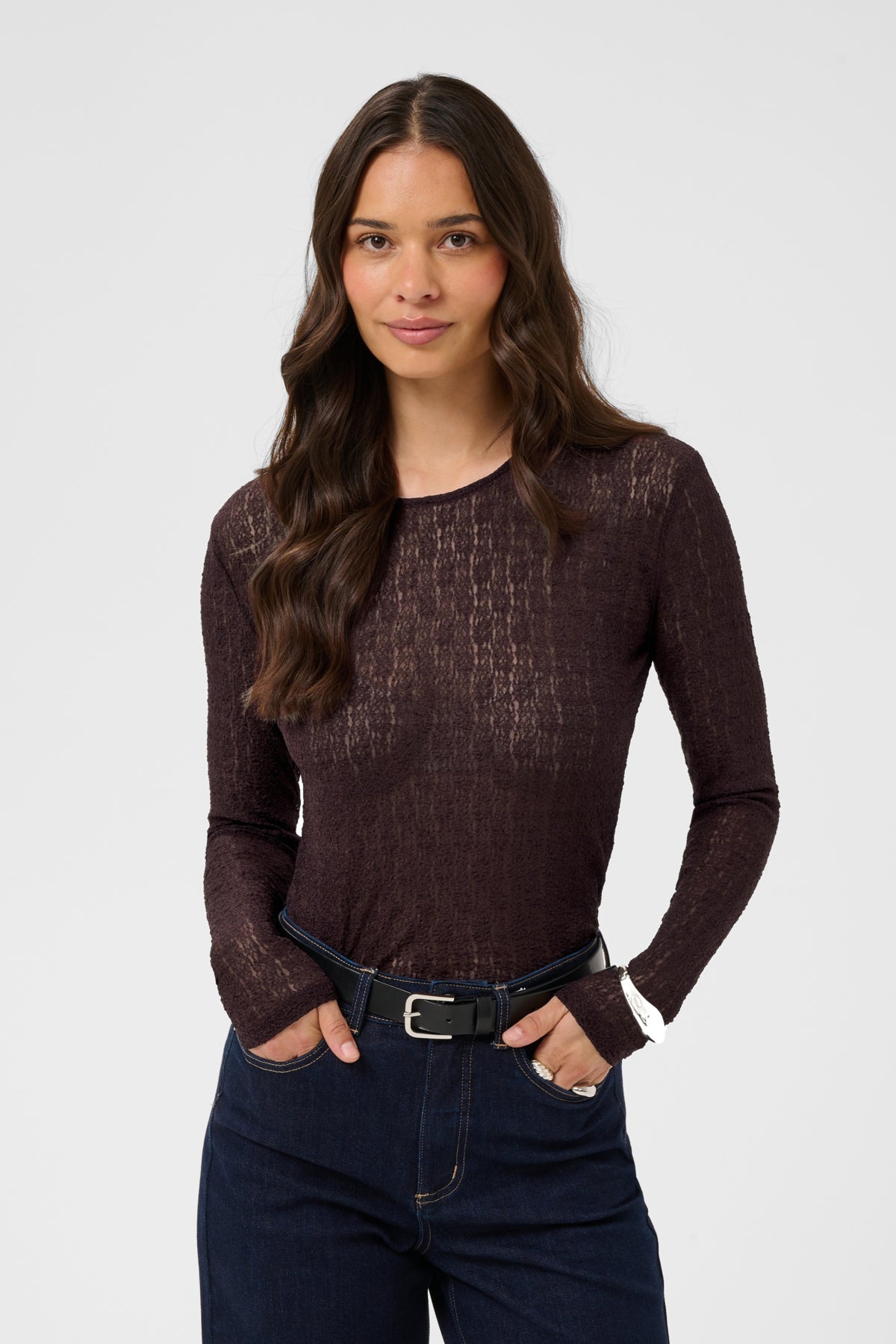 KAFFE KAALLISON SHEER SHIRT