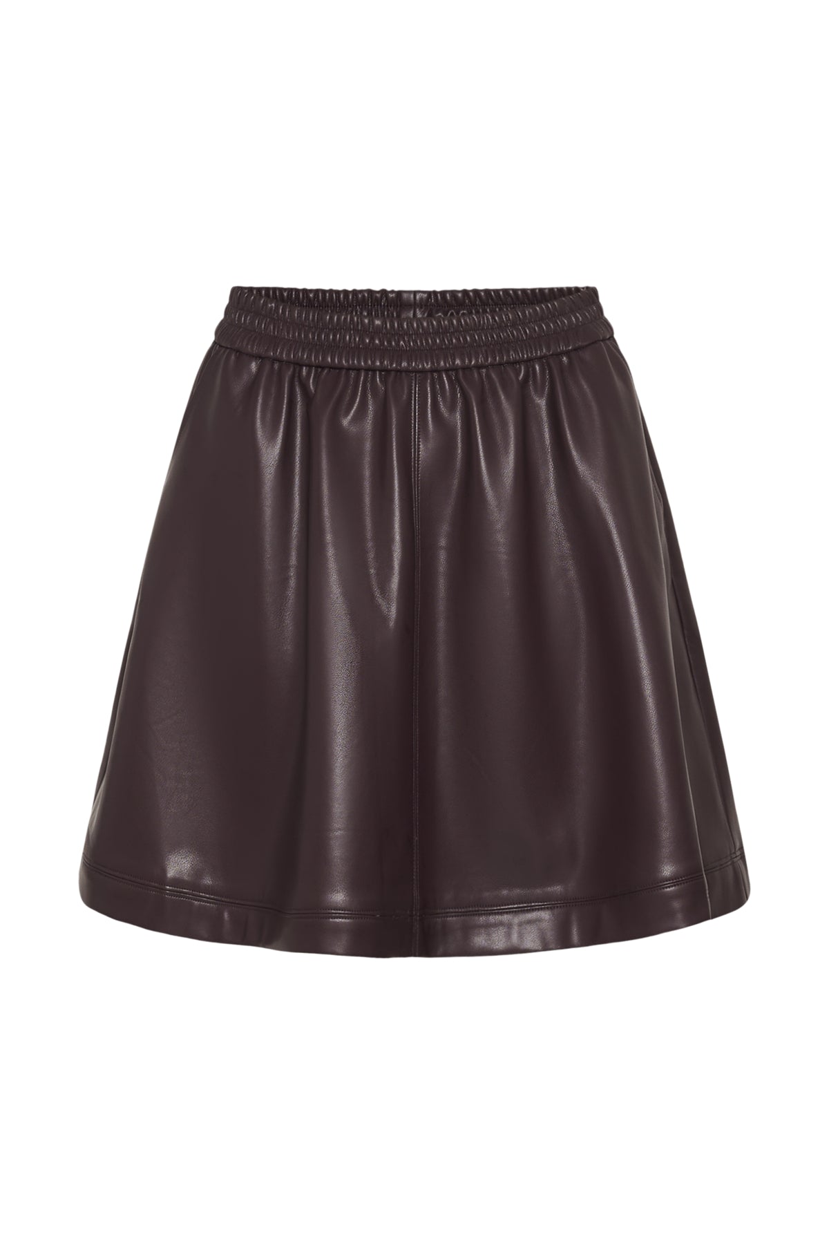 KAFFE KAARENSE FAUX LEATHER SKIRT