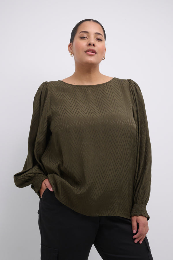 KAFFE CURVE JULIET BLOUSE