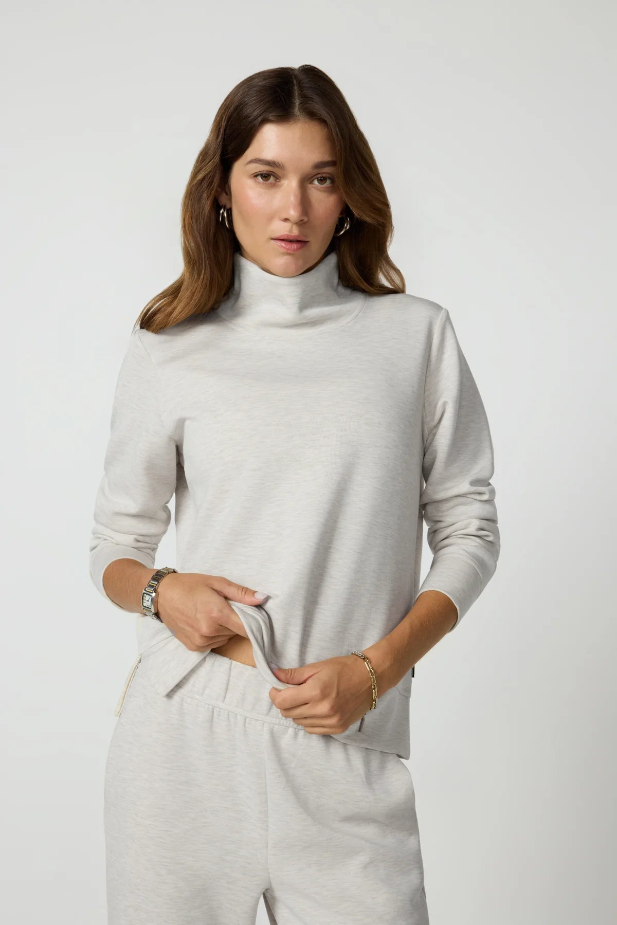 MPG DREAMWEAVE MOCK NECK SWEATSHIRT