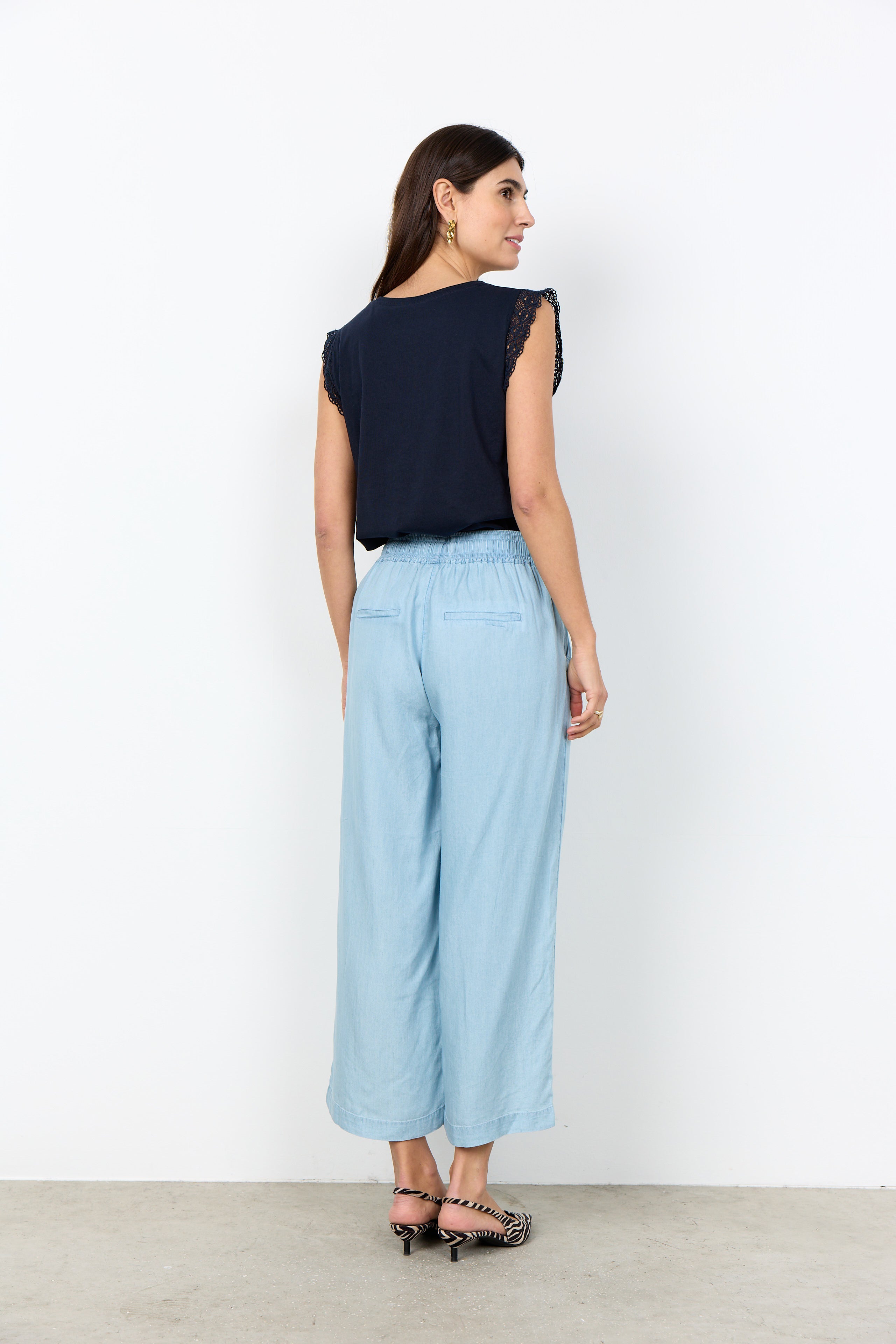 SOYA CONCEPT LIV CROPPED WOVEN PANT