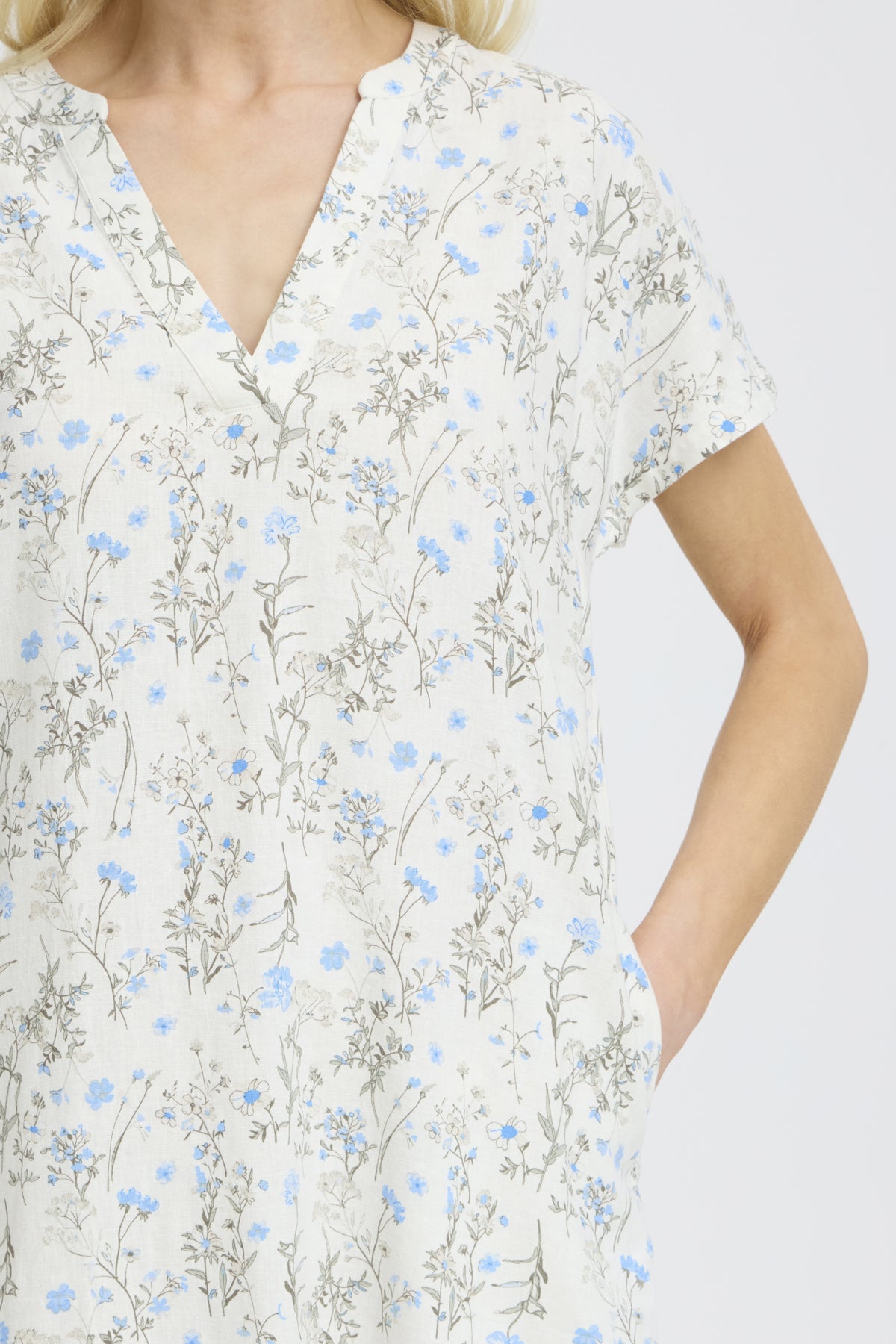 B YOUNG BYFALAKKA V NECK DRESS