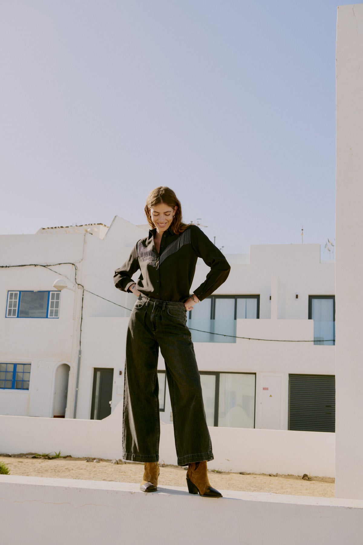 B YOUNG BYKANOA WIDE LEG JEAN