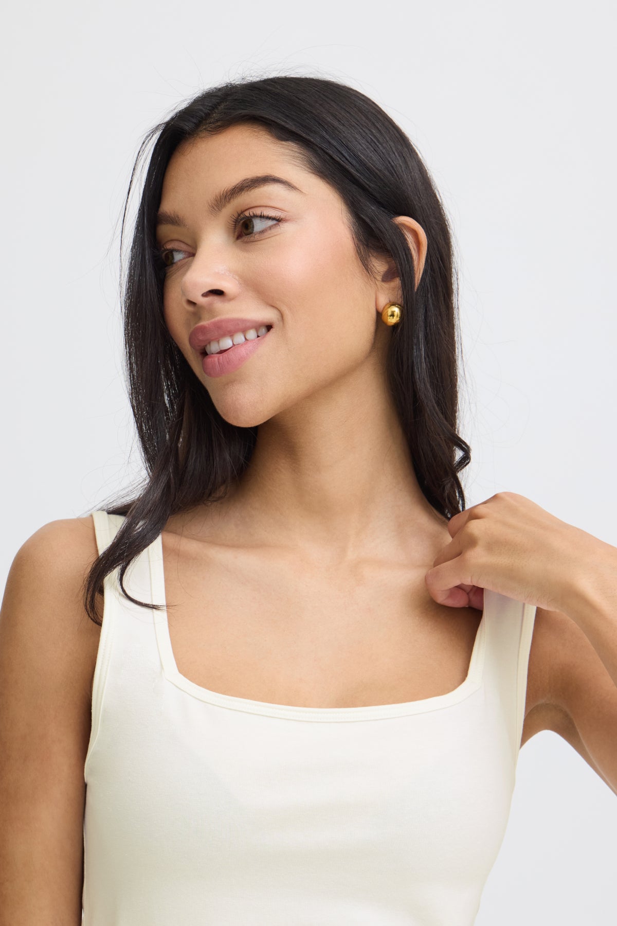 B YOUNG BYPANDINNA SQUARE NECK TOP