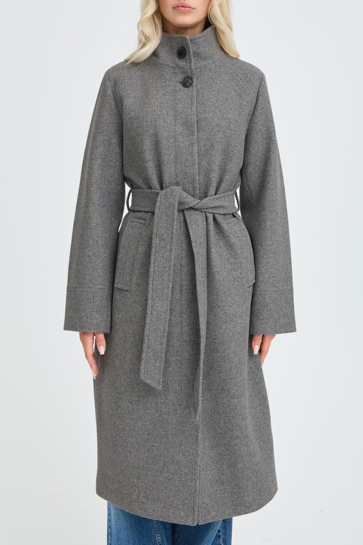 B YOUNG BYCALIA MELANGE LONG COAT