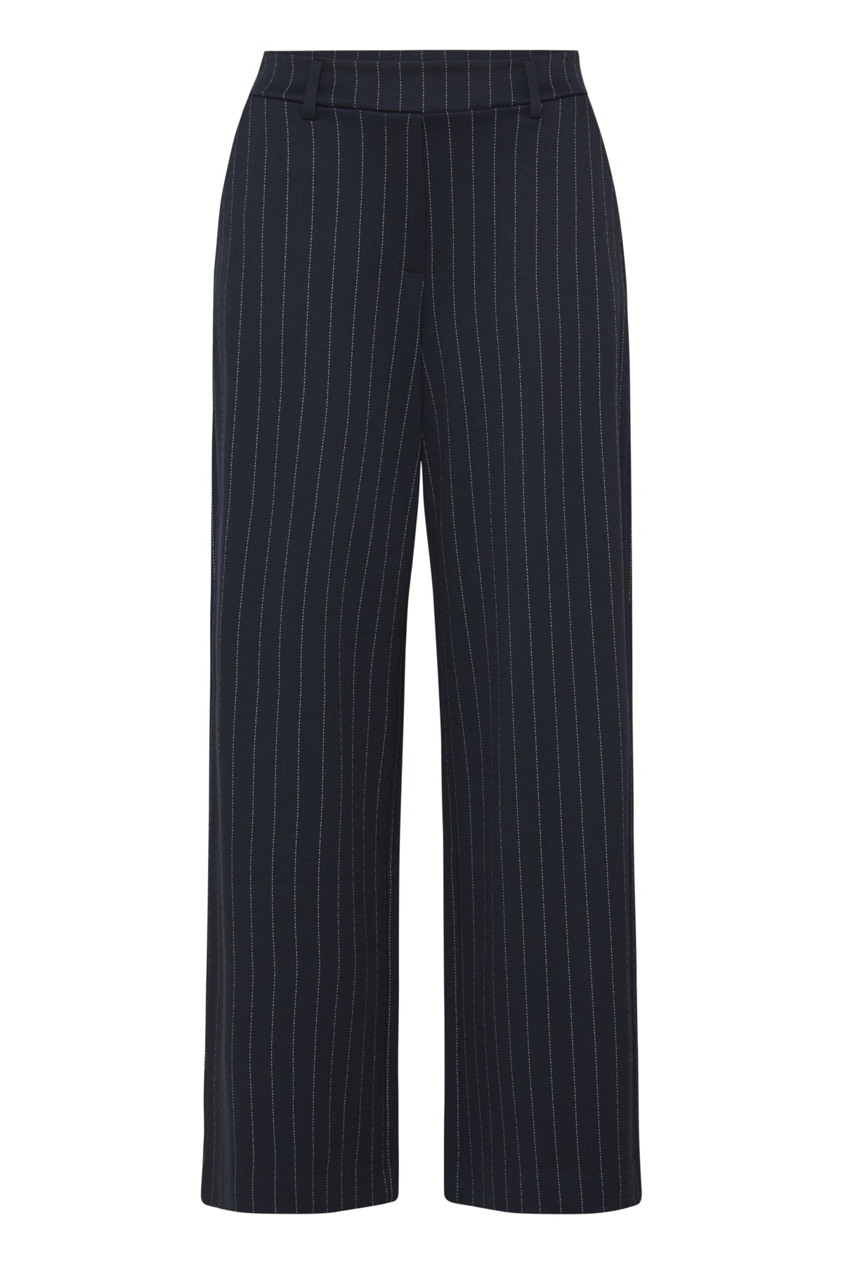 B YOUNG BYROWAN PINSTRIPE WIDE PANTS