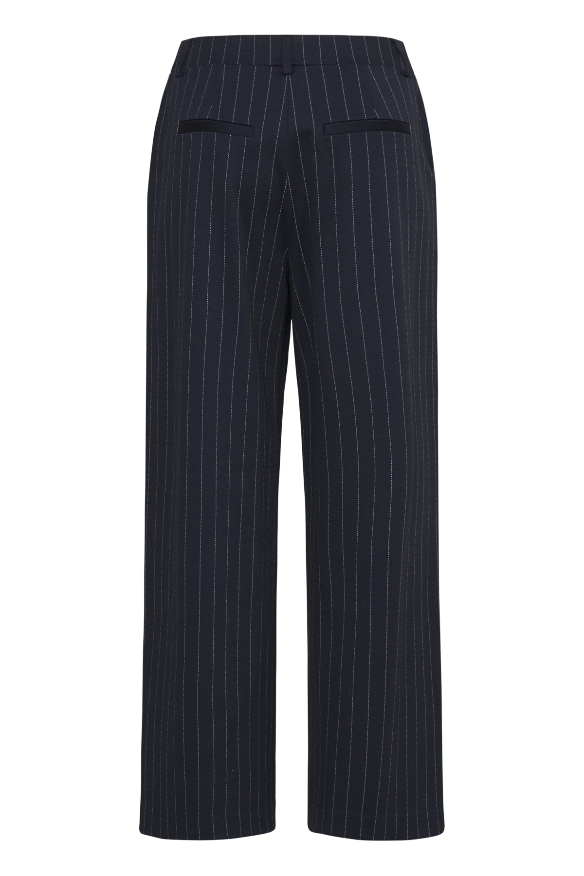 B YOUNG BYROWAN PINSTRIPE WIDE PANTS
