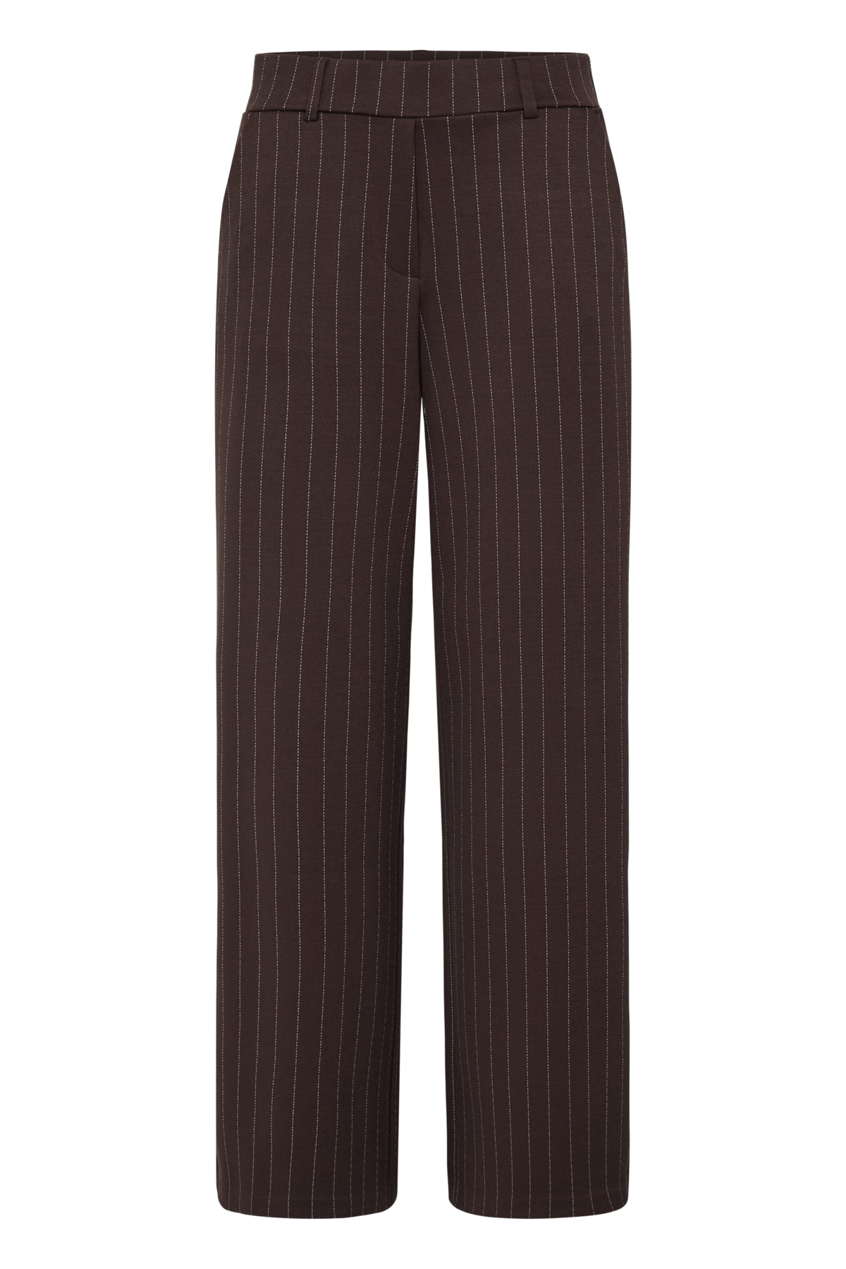 B YOUNG BYROWAN PINSTRIPE WIDE PANTS