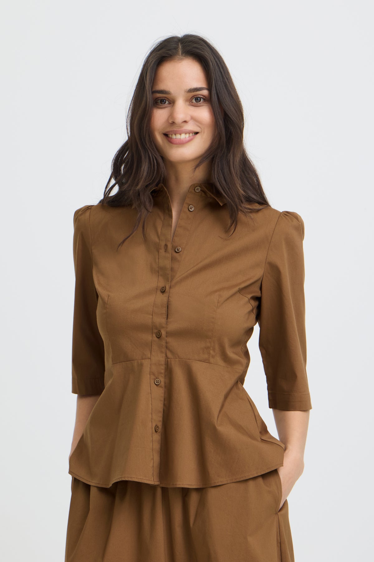 B YOUNG BYISSALIM PEPLUM SHIRT