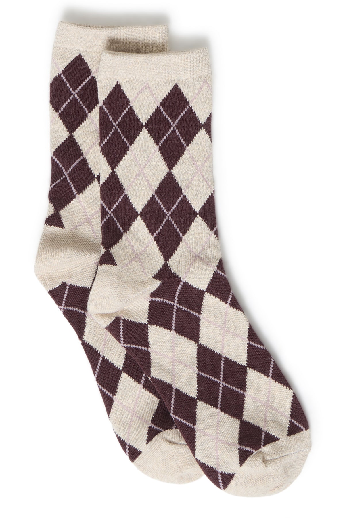 B YOUNG BYVALORA ARGYLE SOCKS