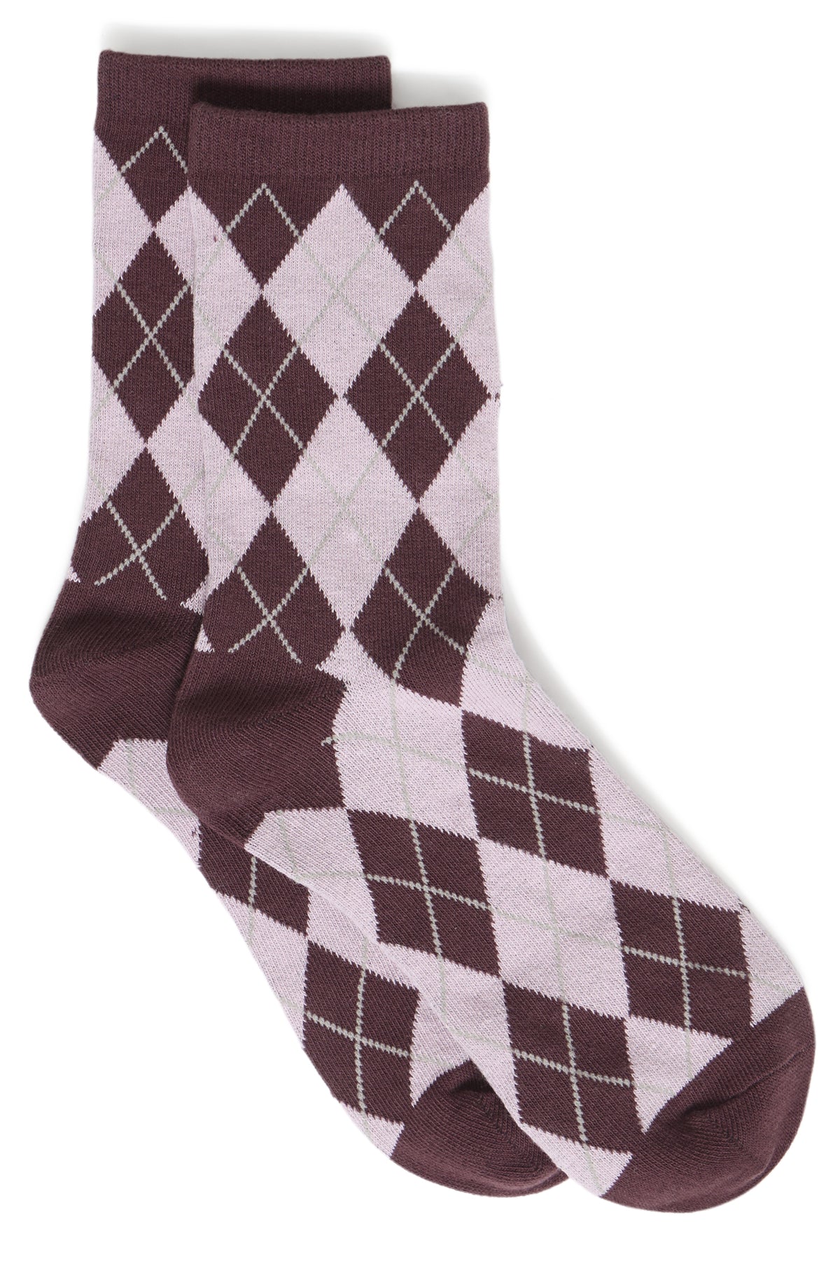 B YOUNG BYVALORA ARGYLE SOCKS