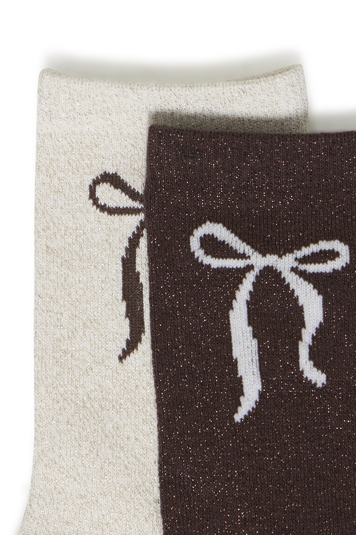 B YOUNG BYVILAINE BOW SOCKS - 2 PACK