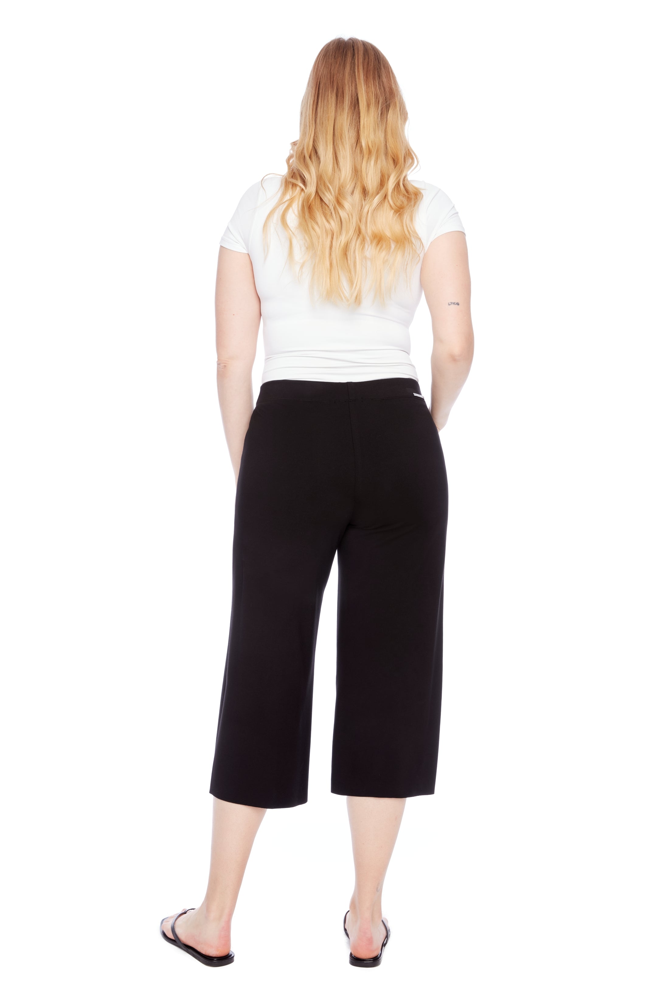ILTM MARLENA GAUCHO LIGHT PONTE WIDE LEG PANT