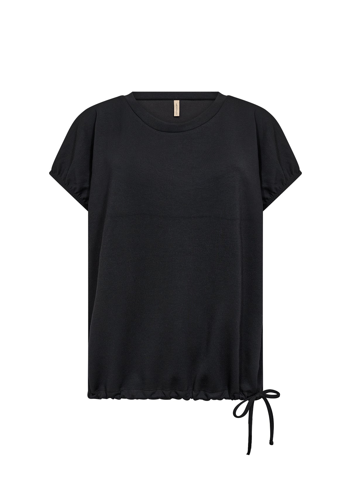 SOYA CONCEPT BANU SIDE TIE SHORT SLEEVE TOP
