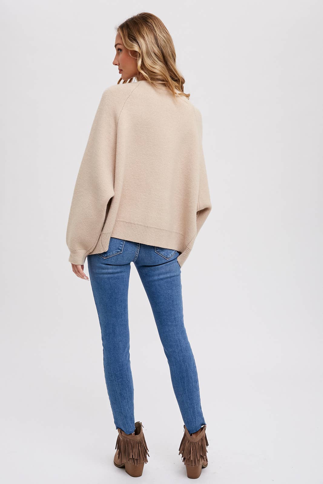 BLUIVY OPEN FRONT SWEATER JACKET