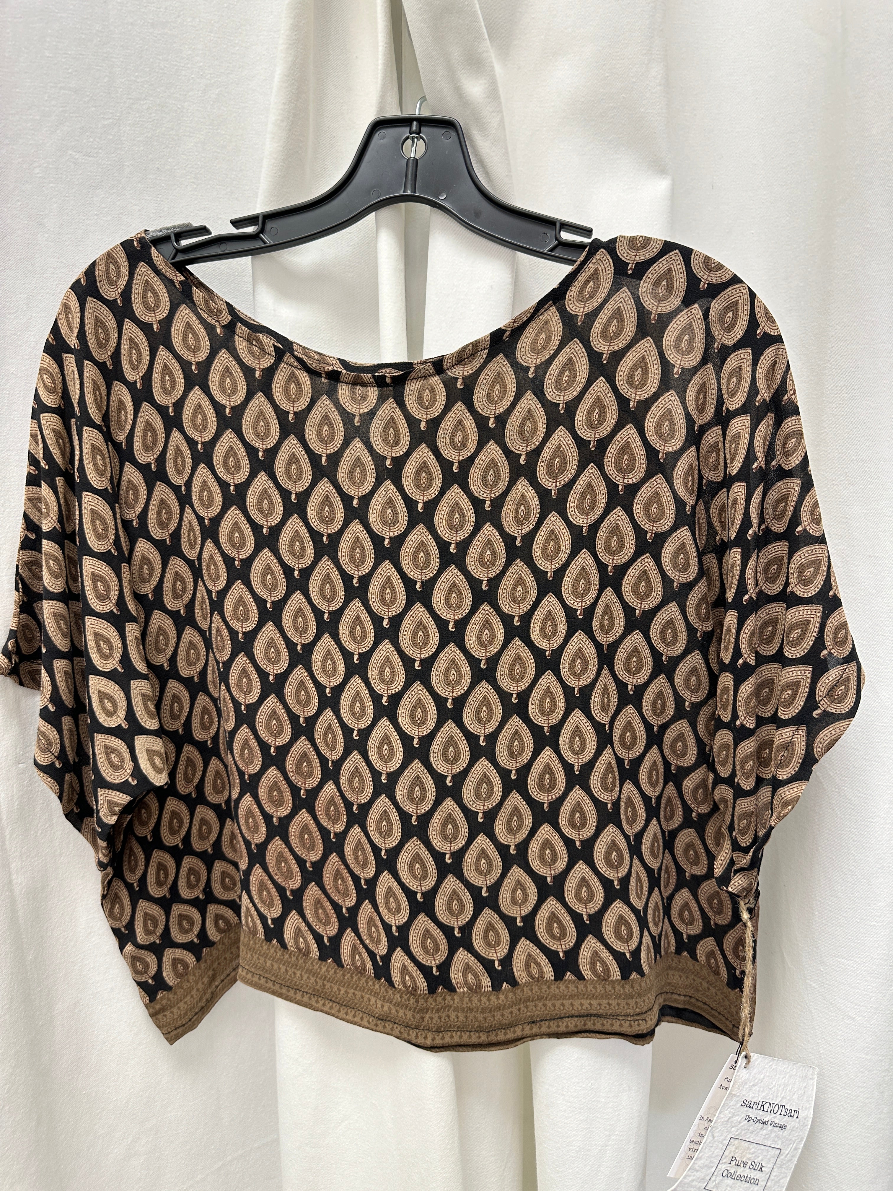 SARI KNOT SARI SHEER BOXY TOP