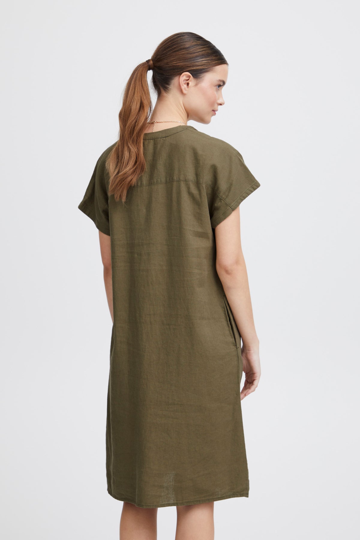 B YOUNG BYFALAKKA V NECK DRESS