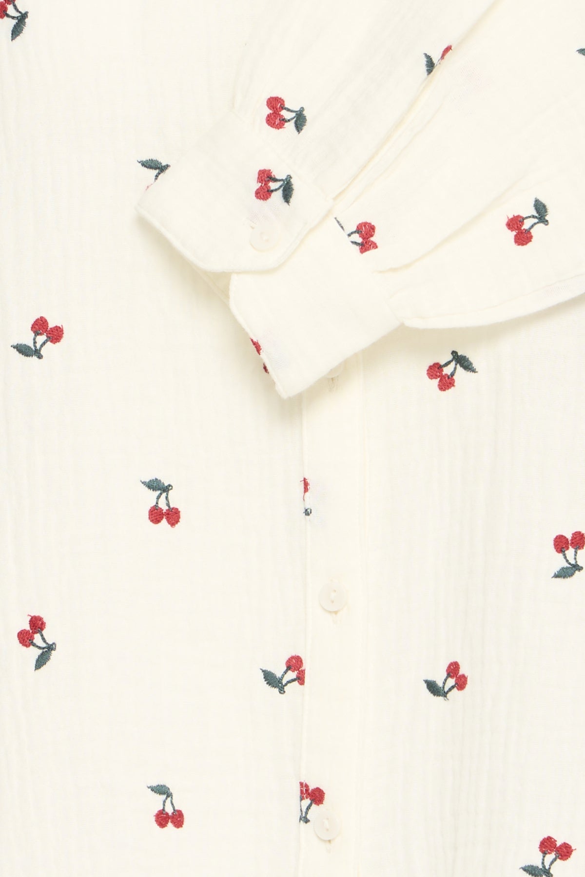 B YOUNG BYIBERLIN EMBROIDERED CHERRY SHIRT