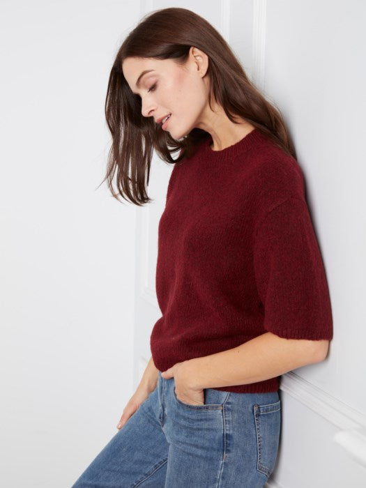CHARLI B ELBOW SLEEVE SWEATER