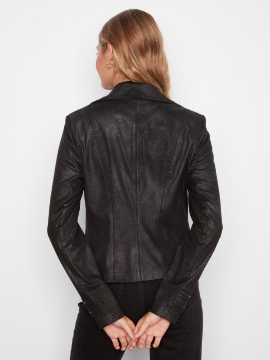 CHARLII B VINTAGE FAUX LEATHER JACKET