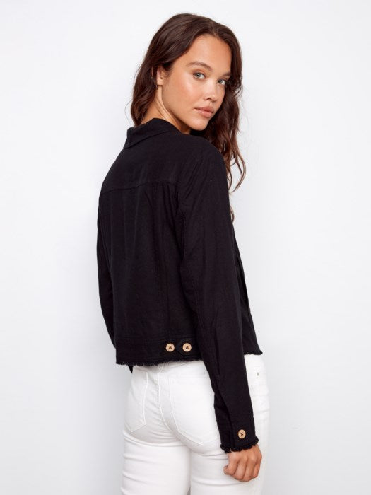 CHARLI B LINEN BLEND JACKET