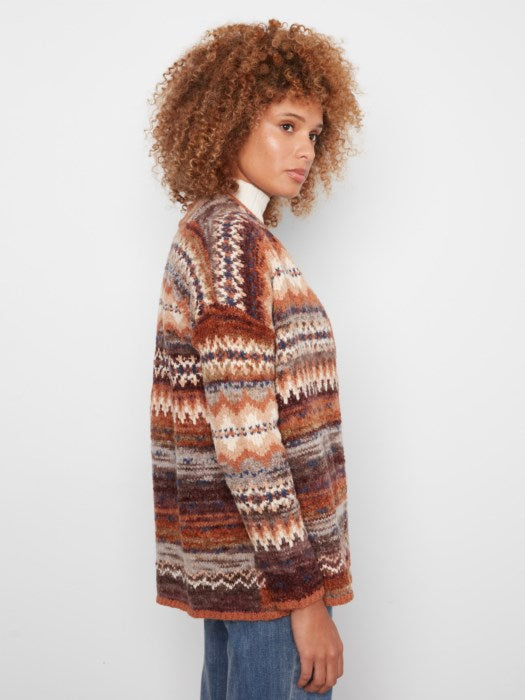CHARLI B JAQUARD CARDIGAN