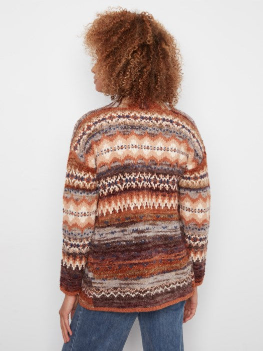 CHARLI B JAQUARD CARDIGAN