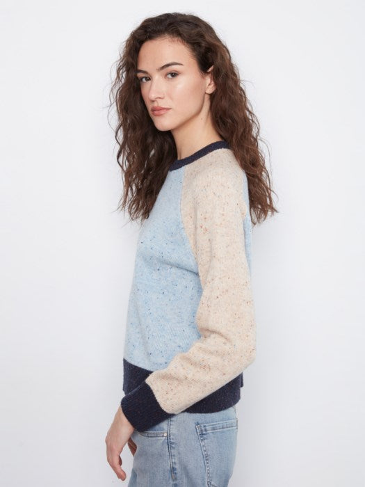 CHARLI B COLOUR BLOCK SWEATER