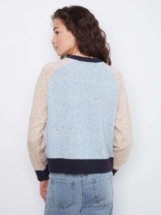 CHARLI B COLOUR BLOCK SWEATER
