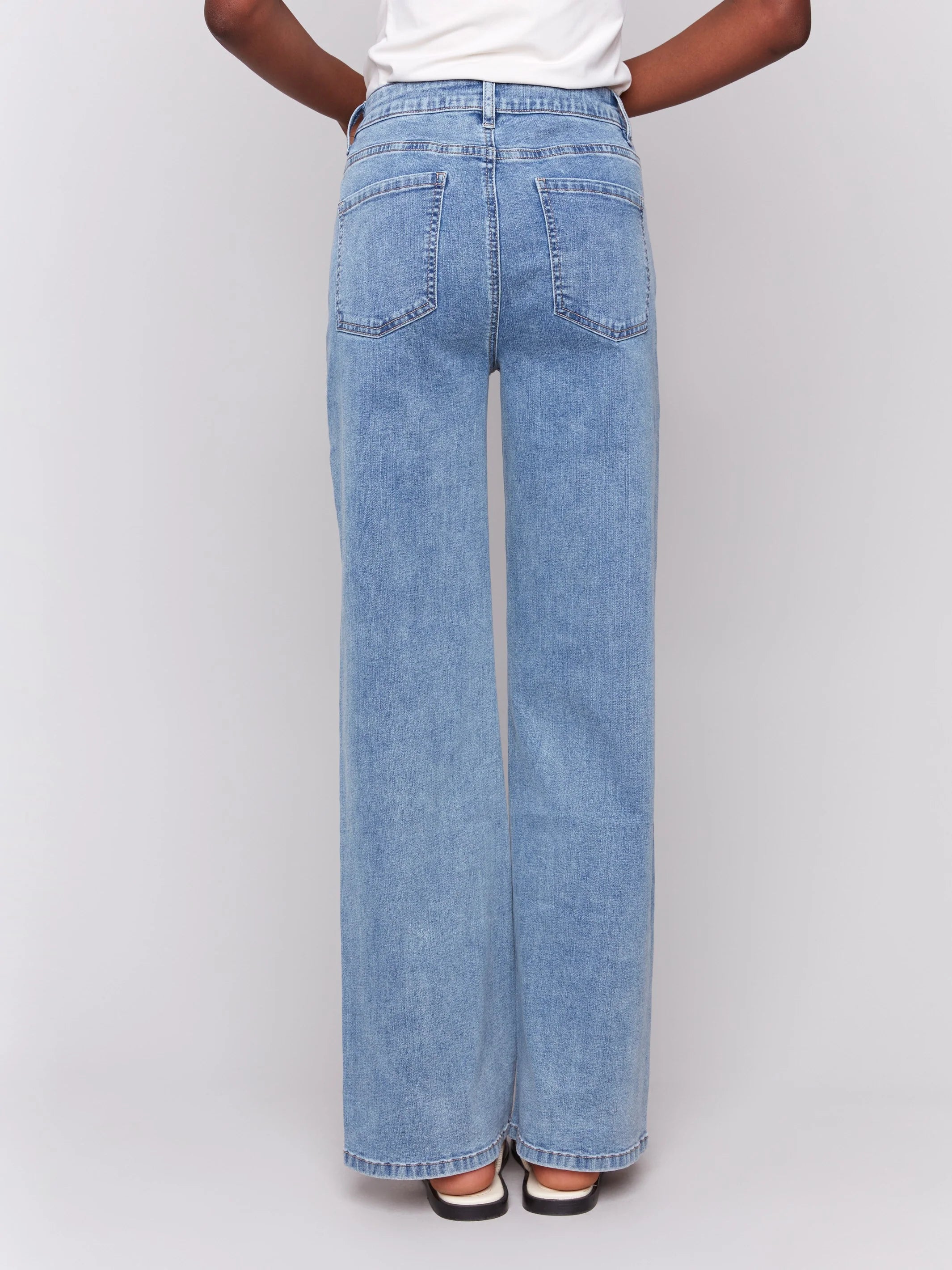 CHARLI B CHLOE WIDE LEG JEANS