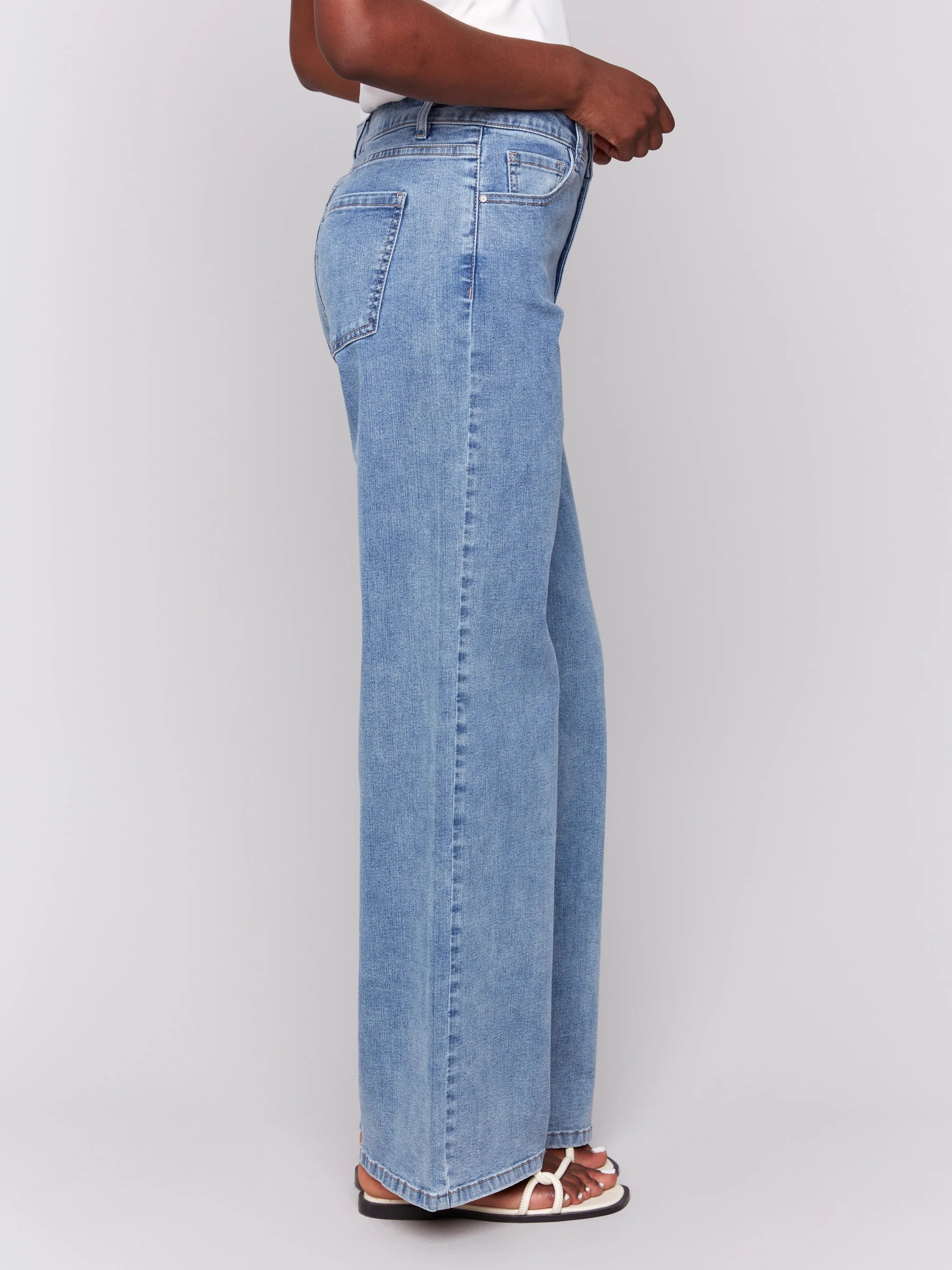 CHARLI B CHLOE WIDE LEG JEANS