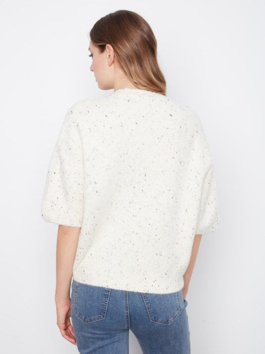 CHARLI B ELBOW SLEEVE SWEATER