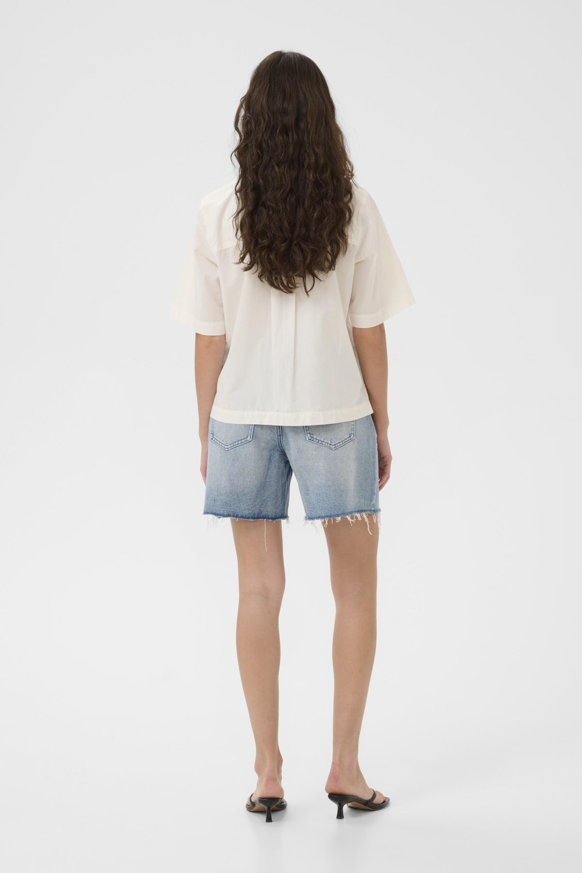 CULTURE CUALVILD OLENA SHORT SLEEVE COTTON TOP
