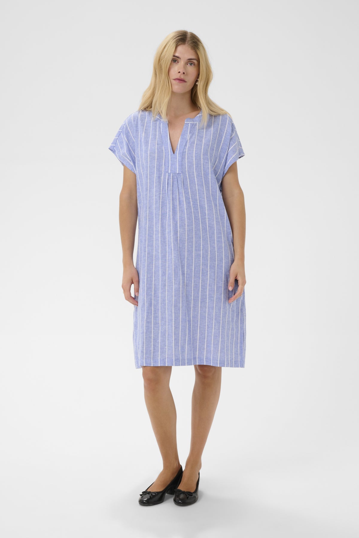 CULTURE CUARLETTY LINEN DRESS