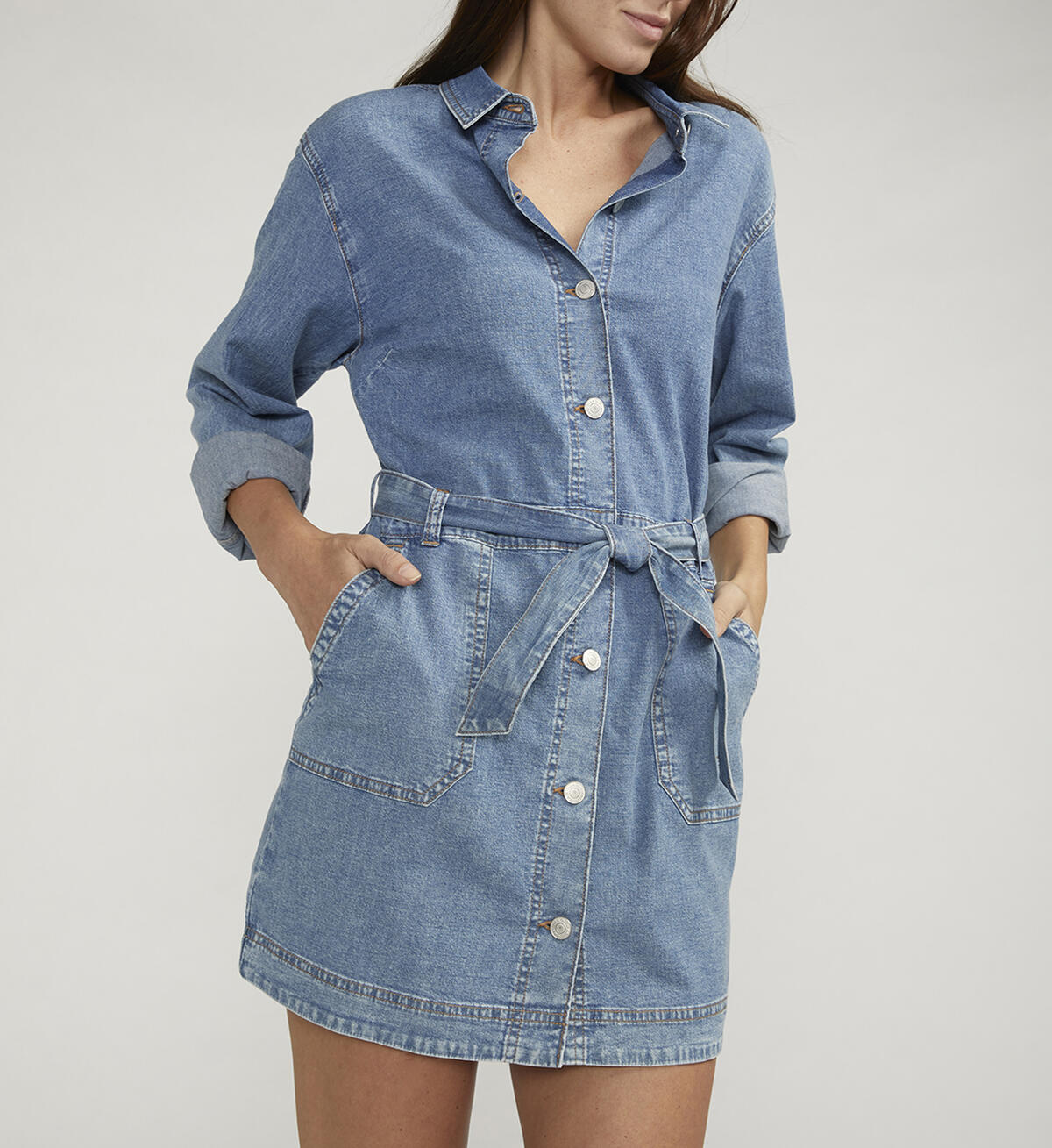 JAG JEANS SAFARI DENIM DRESS