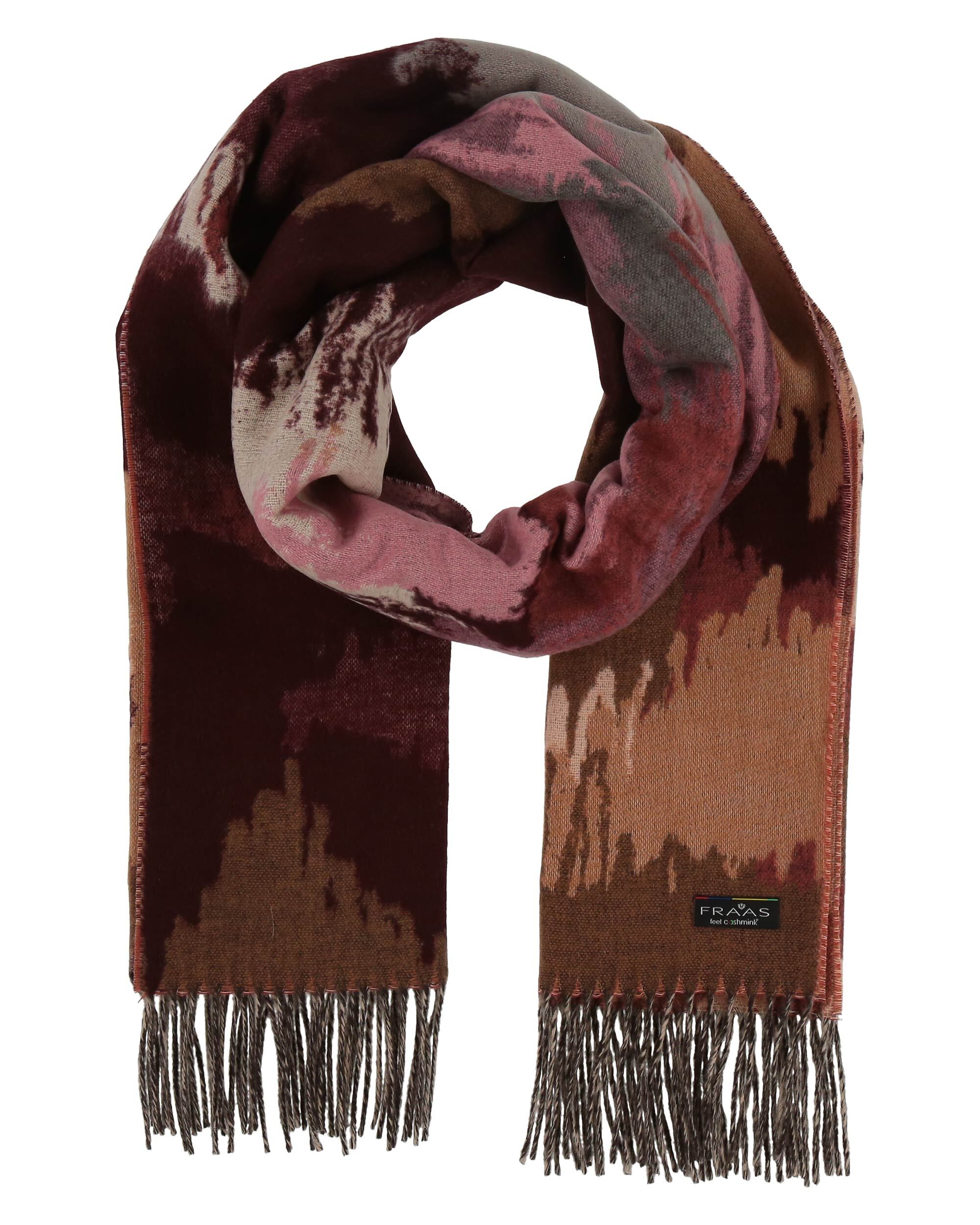 FRAAS CASHMINK BLURRED FLORAL SCARF