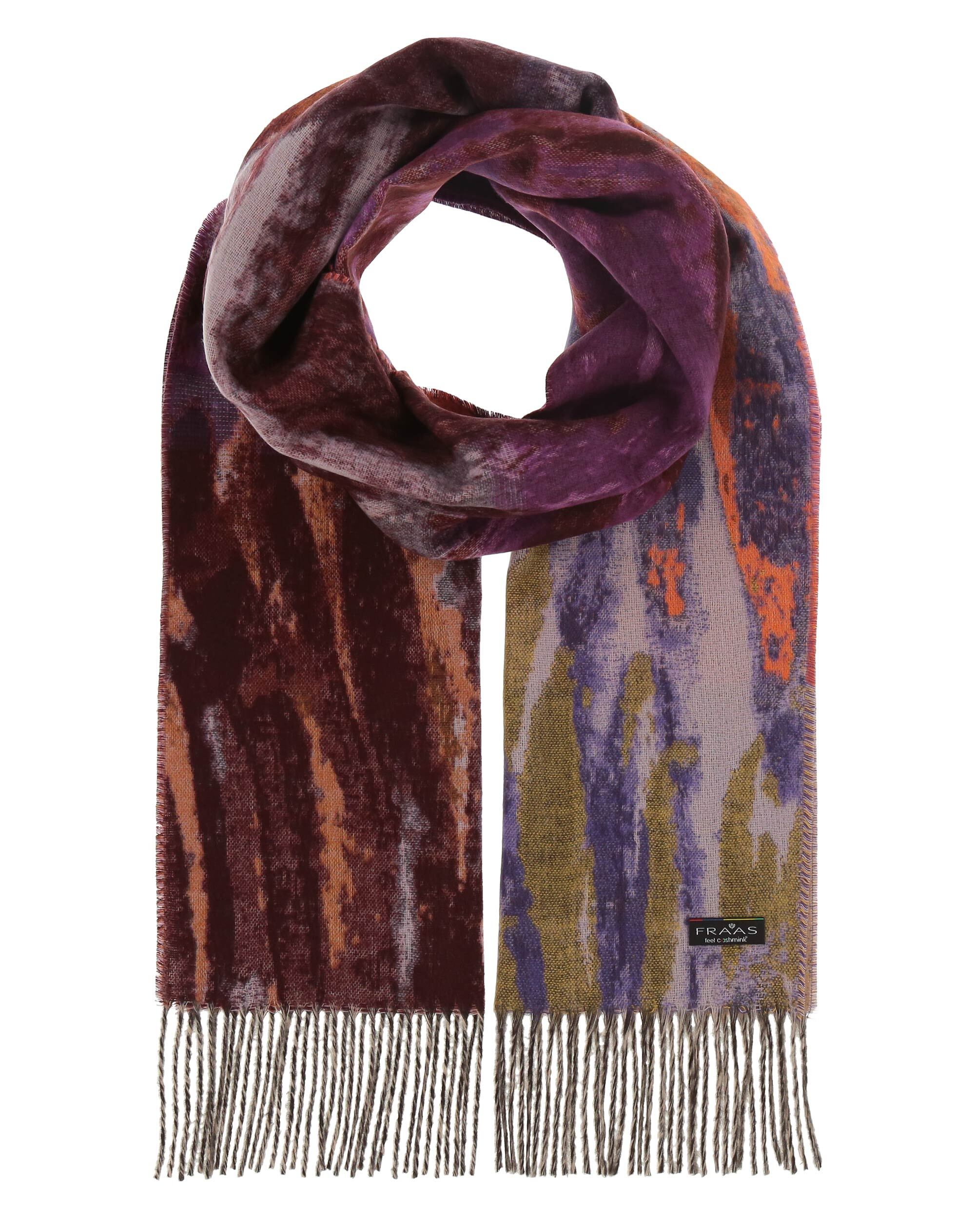 FRAAS CASHMINK BLURRED FLORAL SCARF