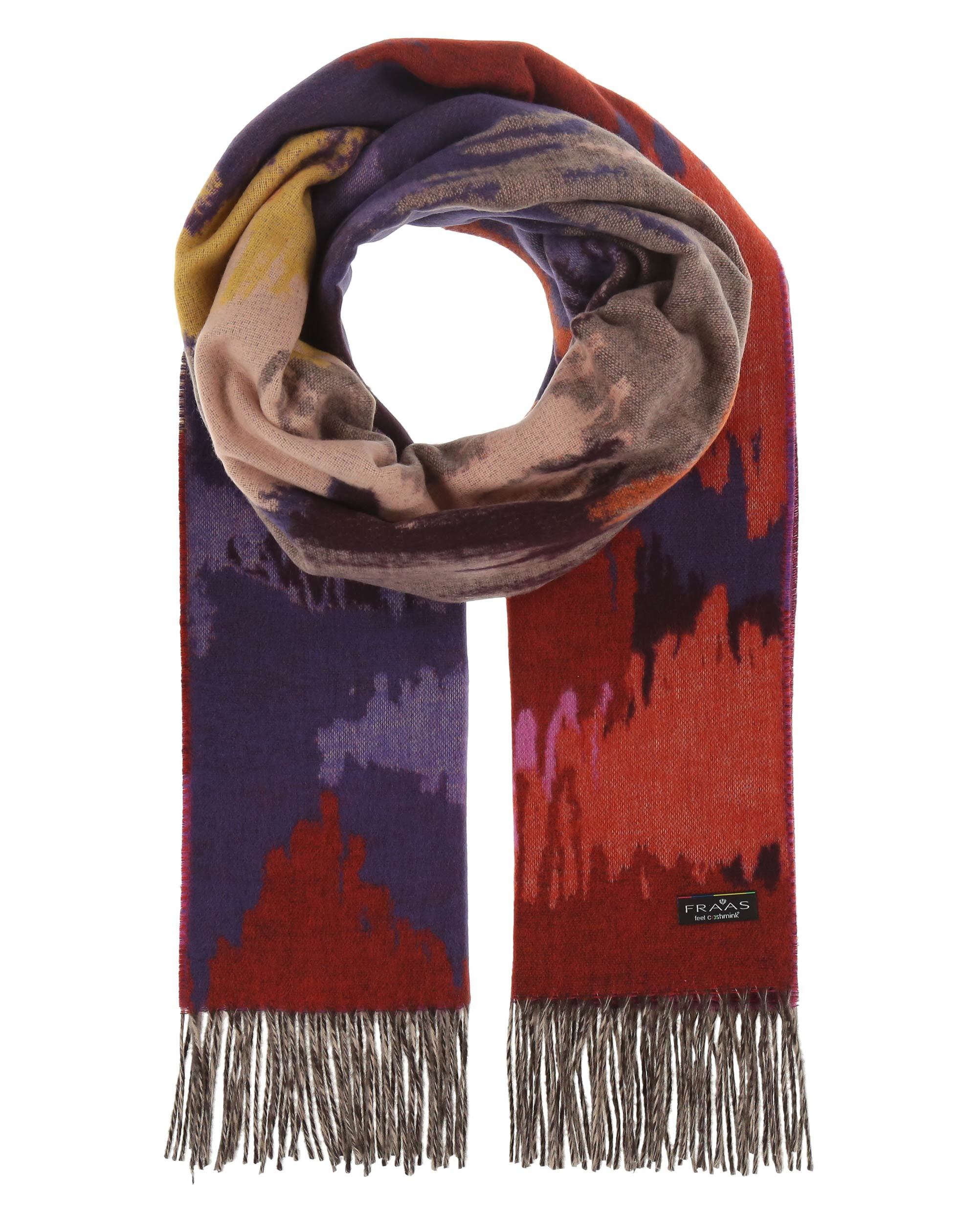 FRAAS CASHMINK BLURRED FLORAL SCARF